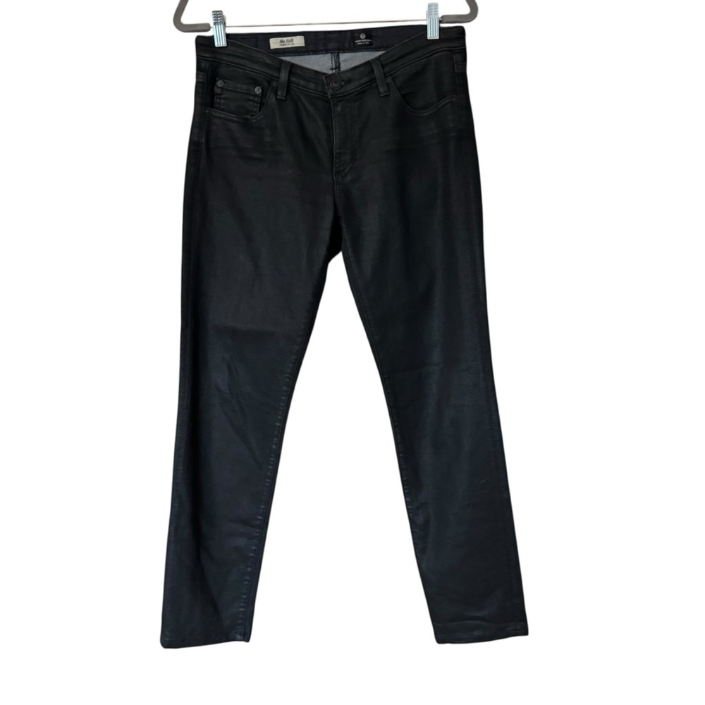 AG Adriano Goldschmied‎ The Stilt Cigarette Leg Black Coated Jeans 30